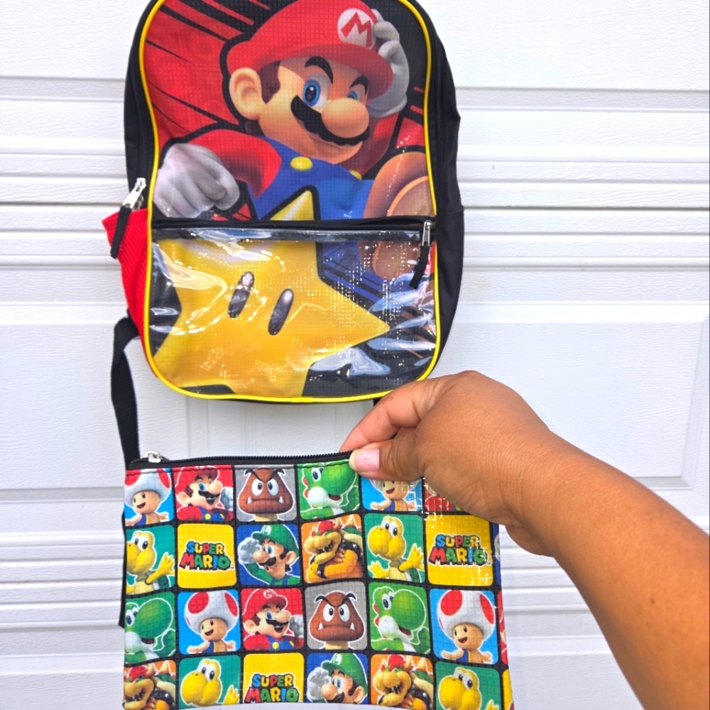 Super Mario Backpack with Characters - Picture 2 of 2